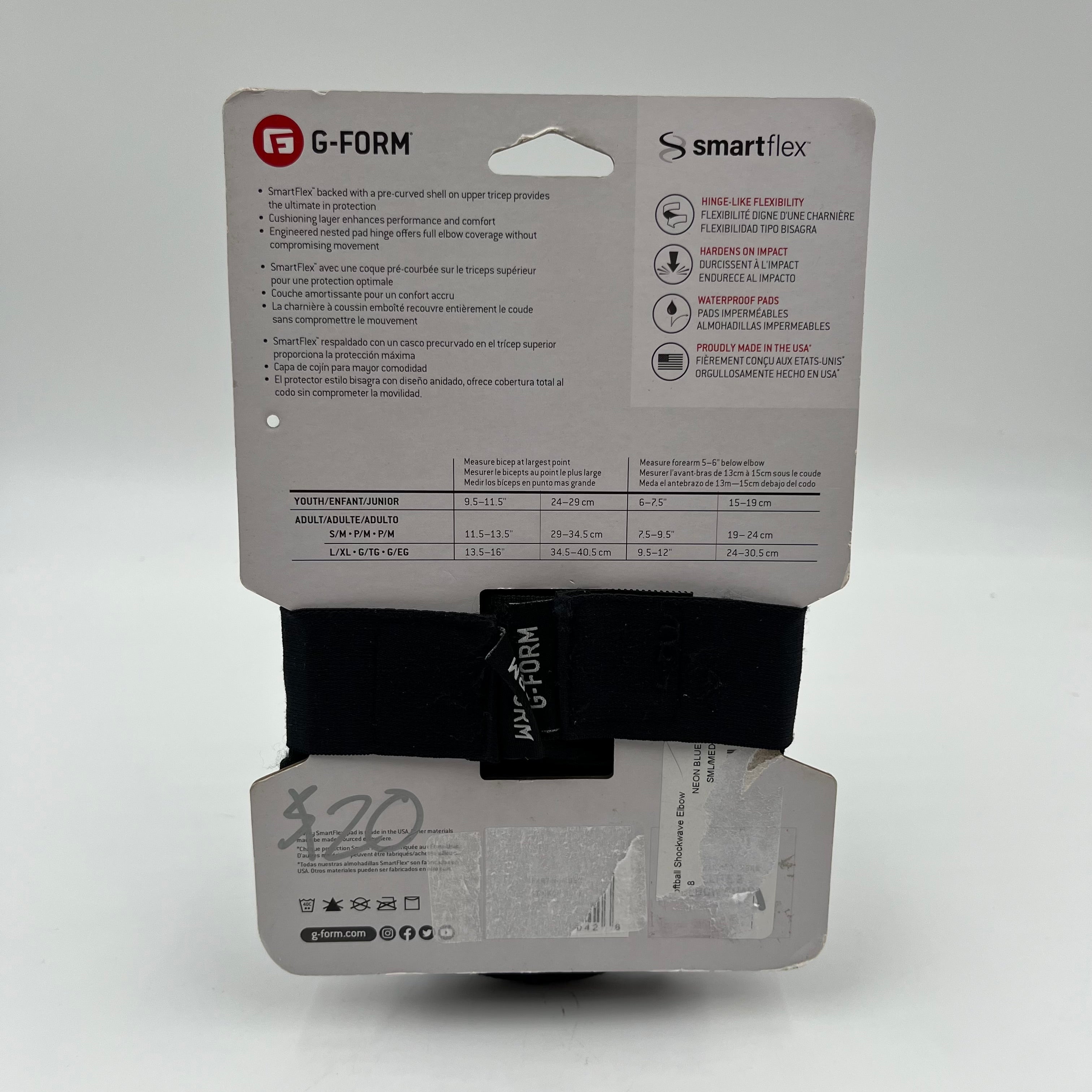 G-Form Shockwave Softball Elbow Guard Size Small/Medium