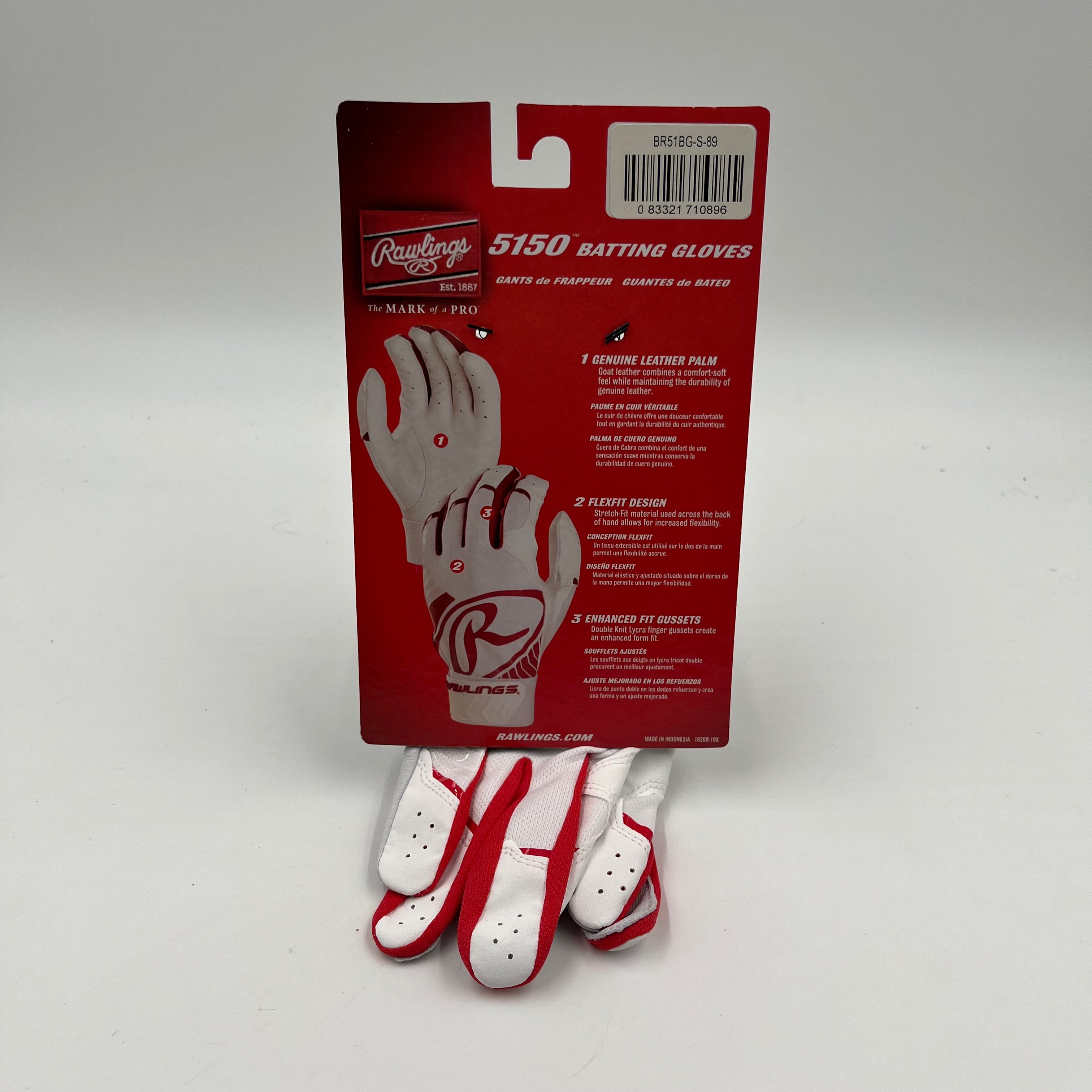 Adult Medium Rawlings 5150 Batting Glove