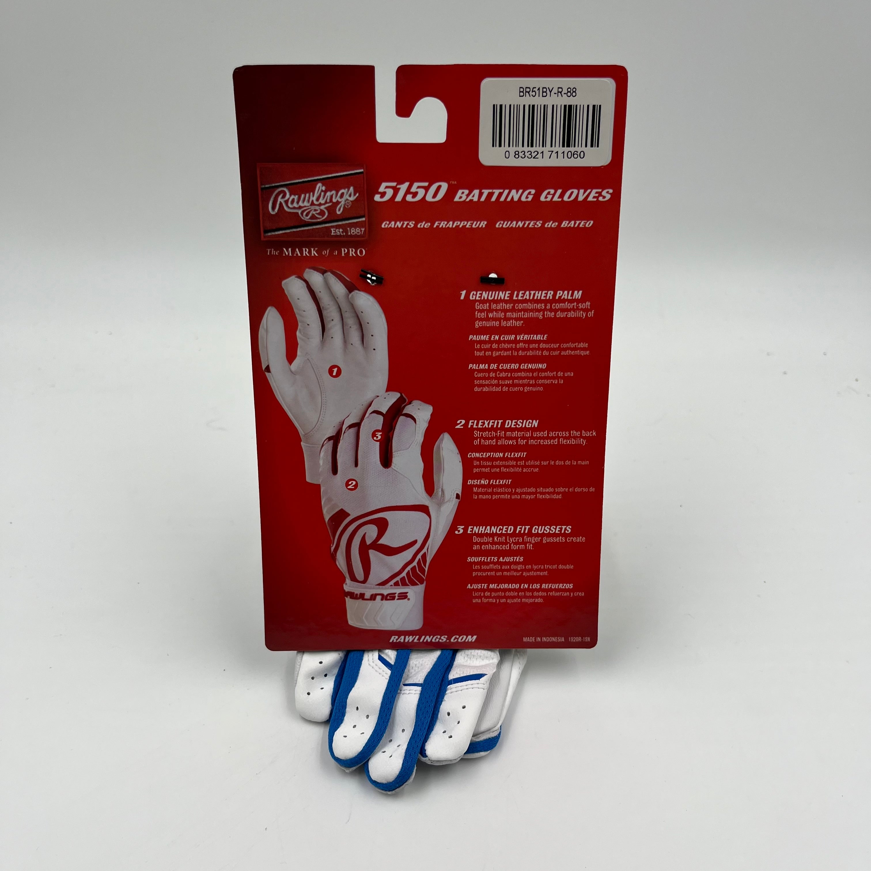 Youth Small Rawlings 5150 Batting Gloves